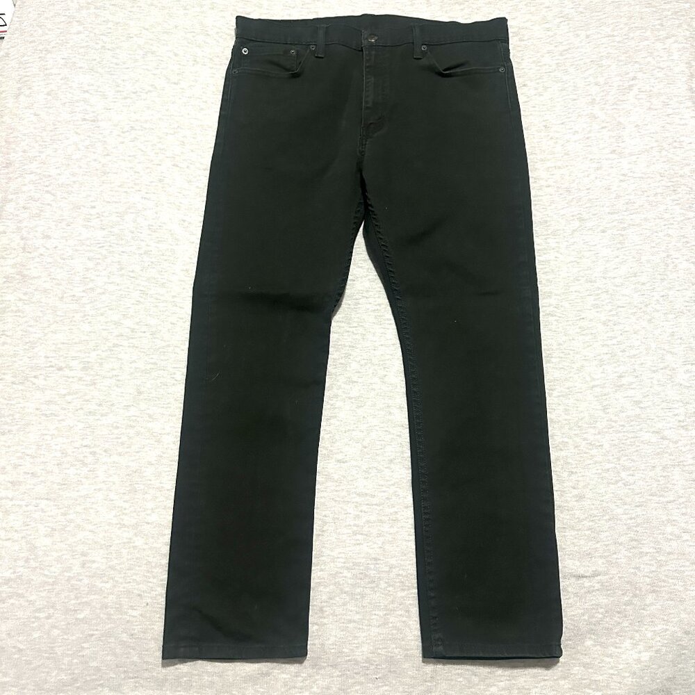 Levis 510 Jeans Mens 36x30 Black Wash Zip Fly Fit Slim Cotton Stretch Denim